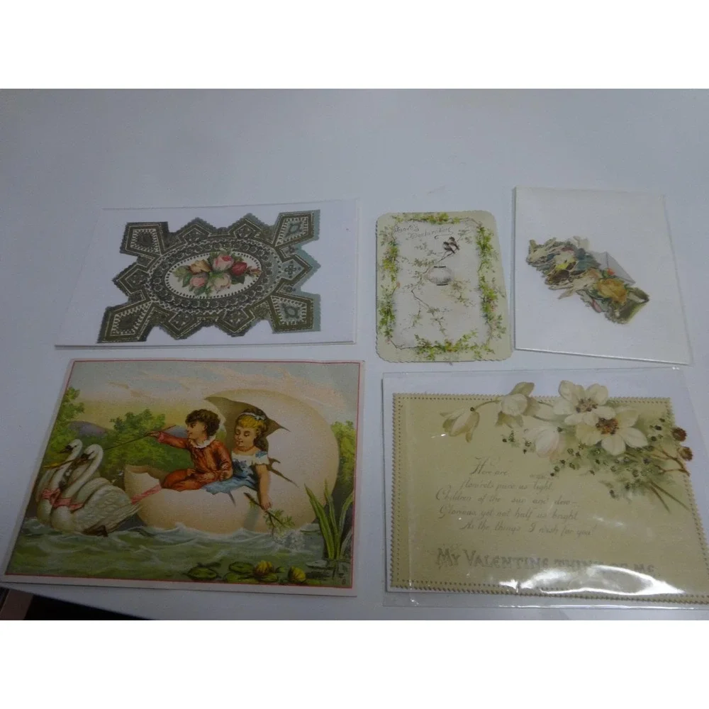 Antique German Die‎ Cut Victorian Valentines Early 1900s Germany & More